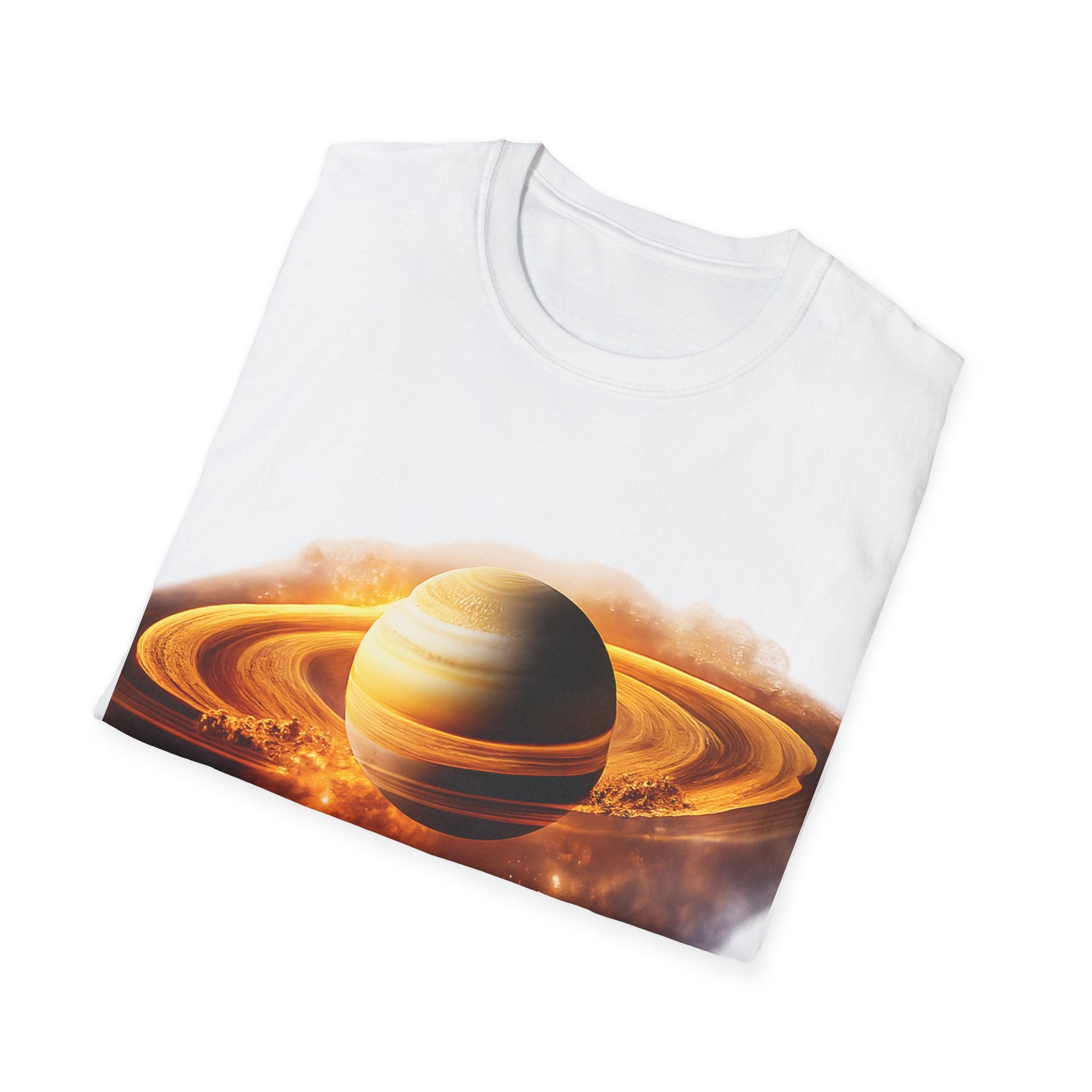 Saturn Rings Graphic T-Shirt — Cosmic Planet Art Tee