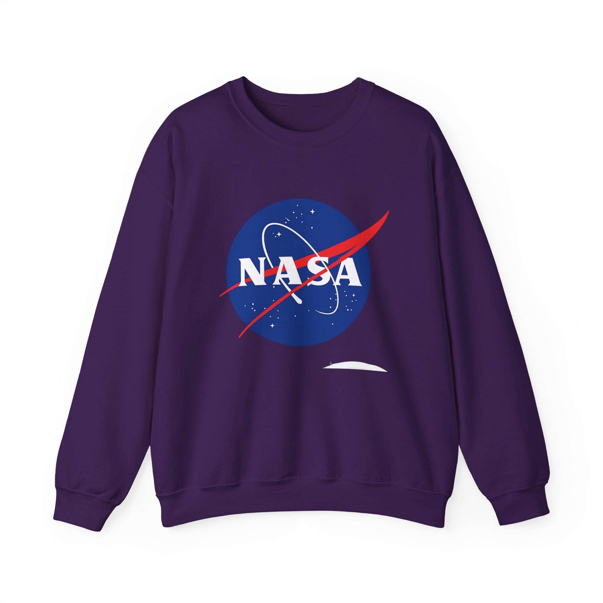 NASA Logo Crewneck Sweatshirt — Retro Space Graphic Pullover