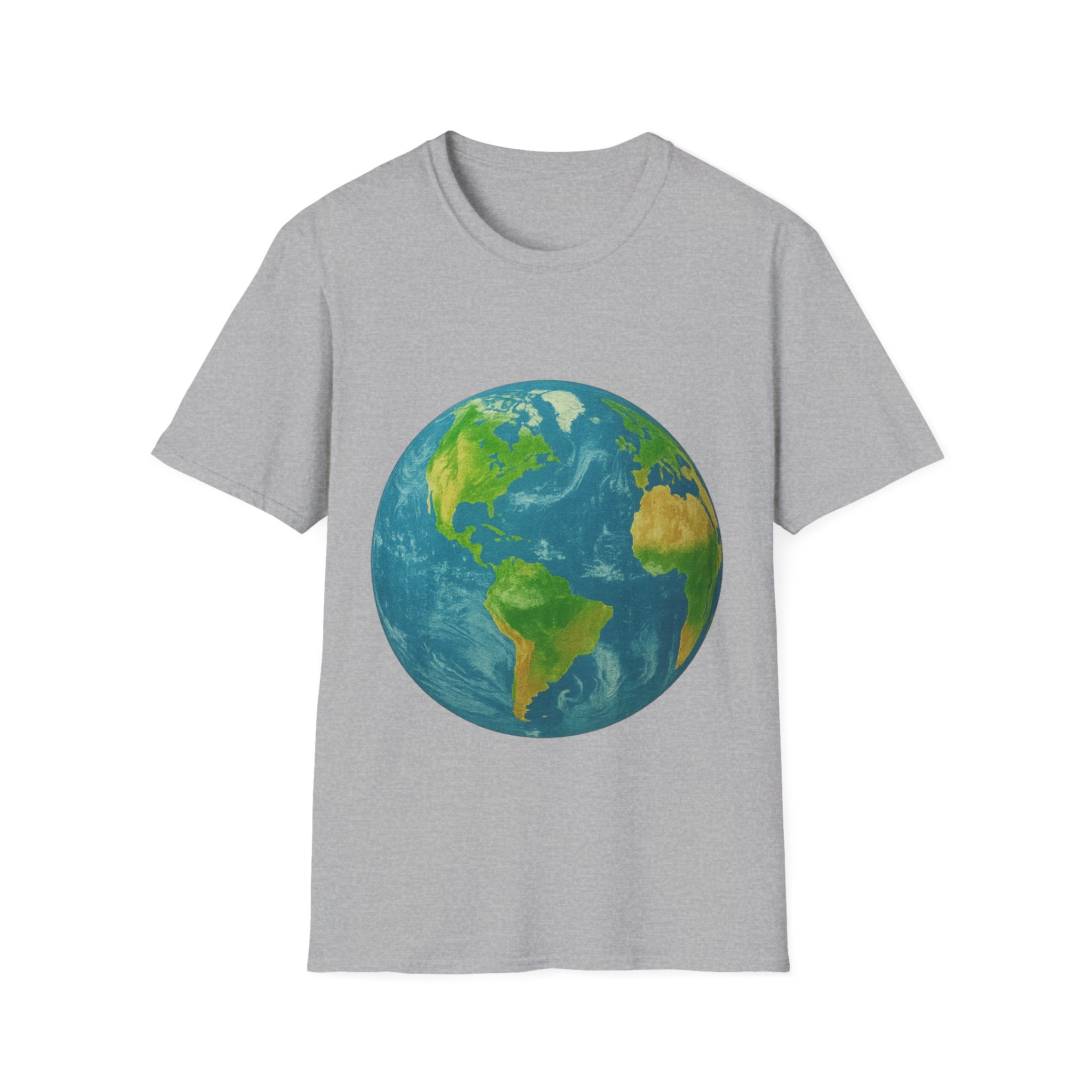 3D Earth Print Unisex T-Shirt (Men & Women)