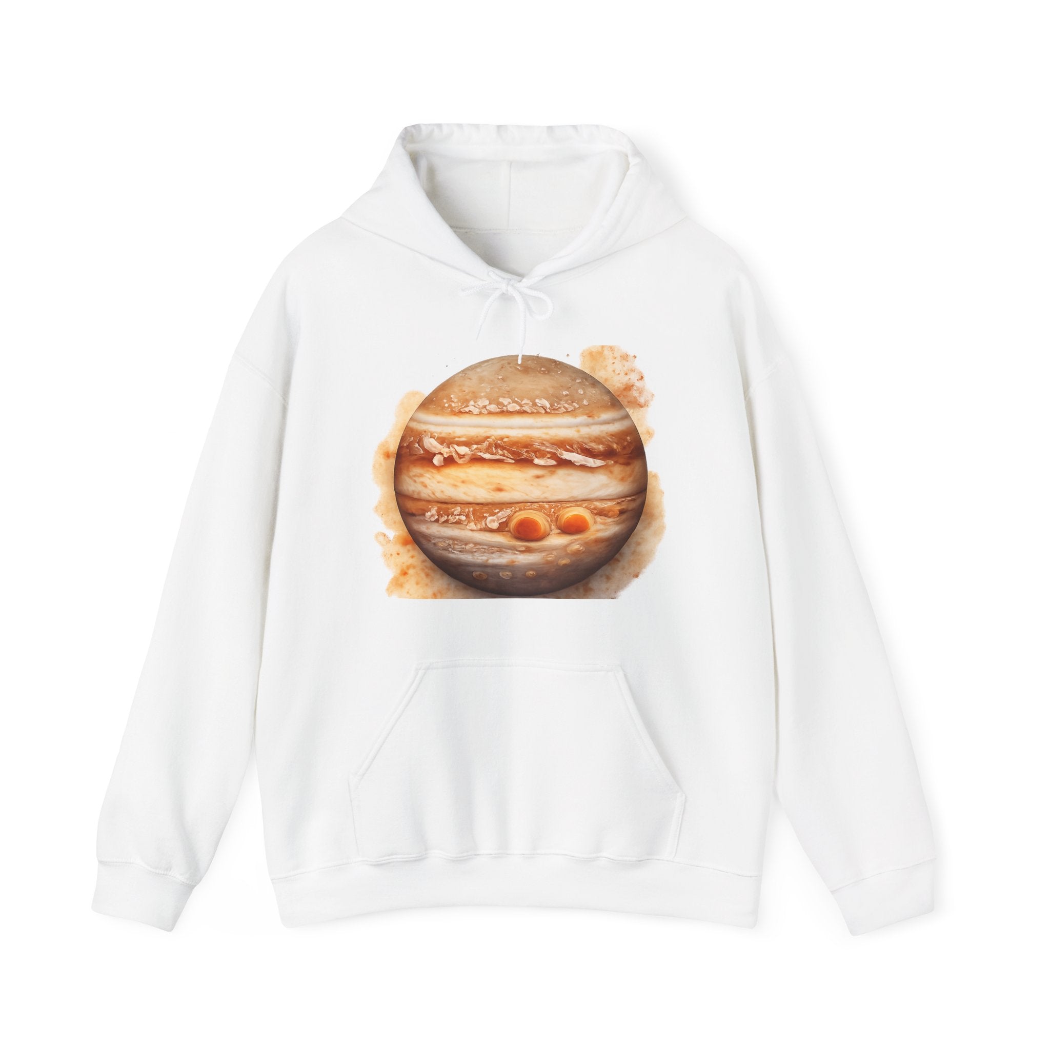 Jupiter Planet Hoodie — Watercolor Space Graphic Astronomical