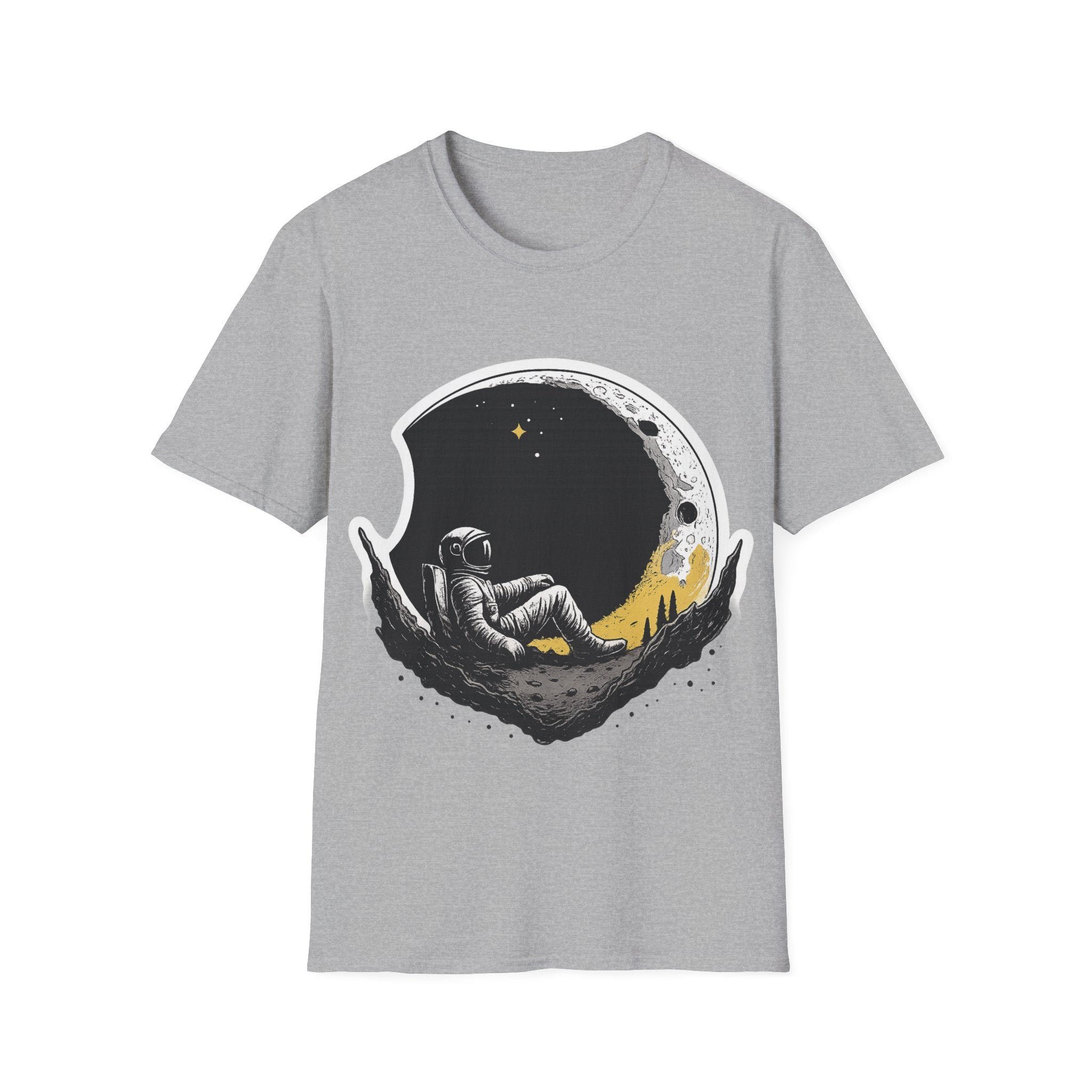 Astronaut on the Moon T-Shirt — Space Moon Graphic Tee