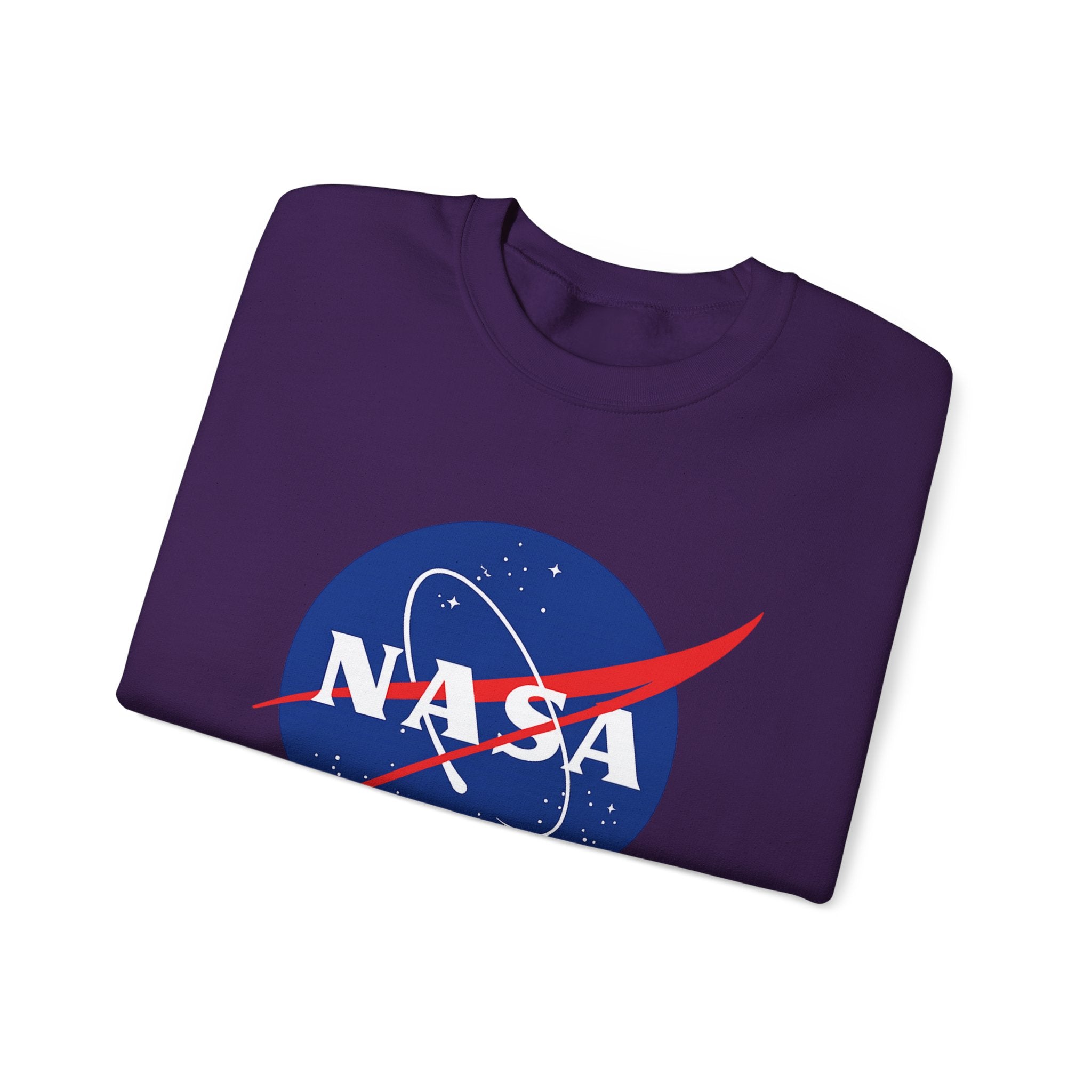 NASA Logo Crewneck Sweatshirt — Retro Space Graphic Pullover