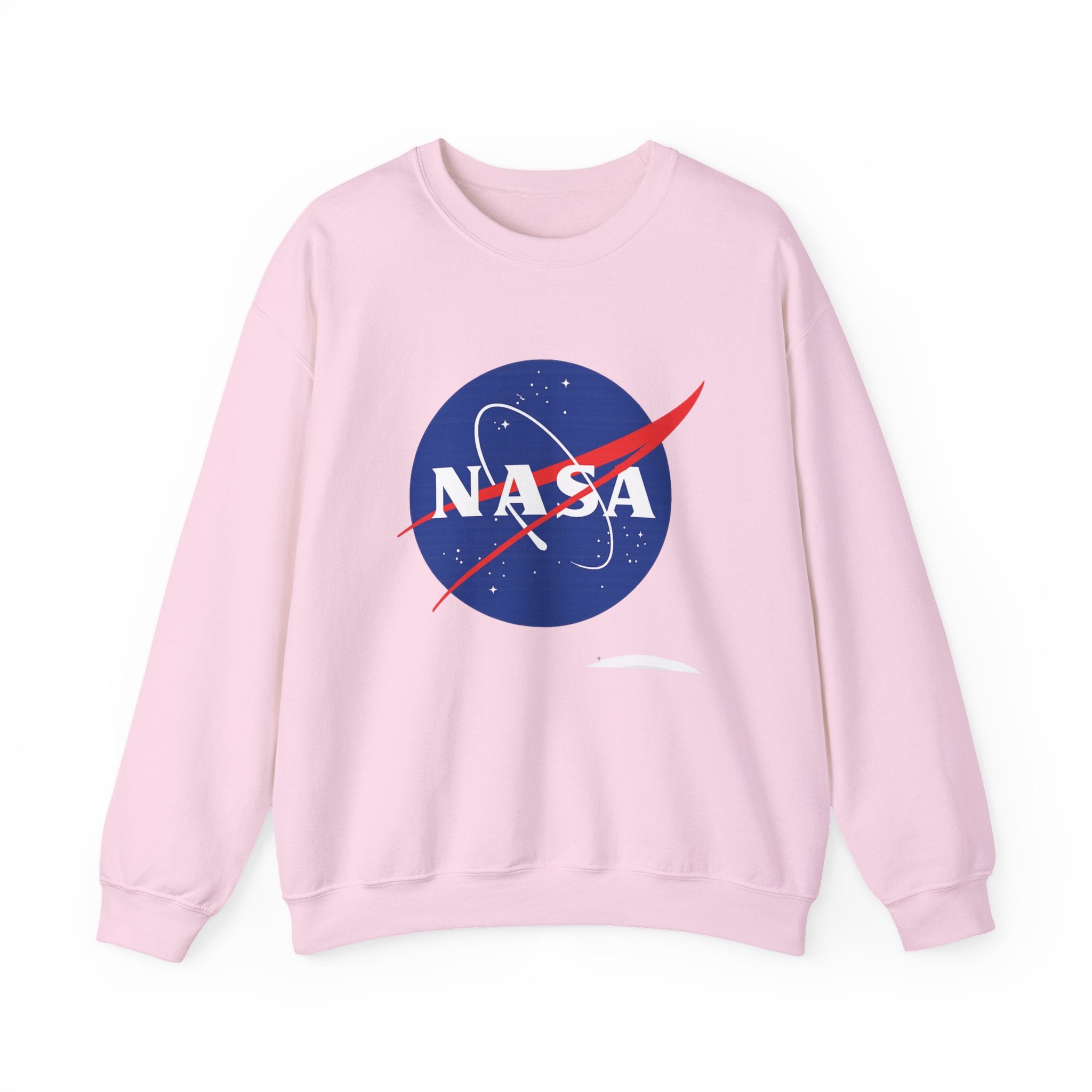 NASA Logo Crewneck Sweatshirt — Retro Space Graphic Pullover