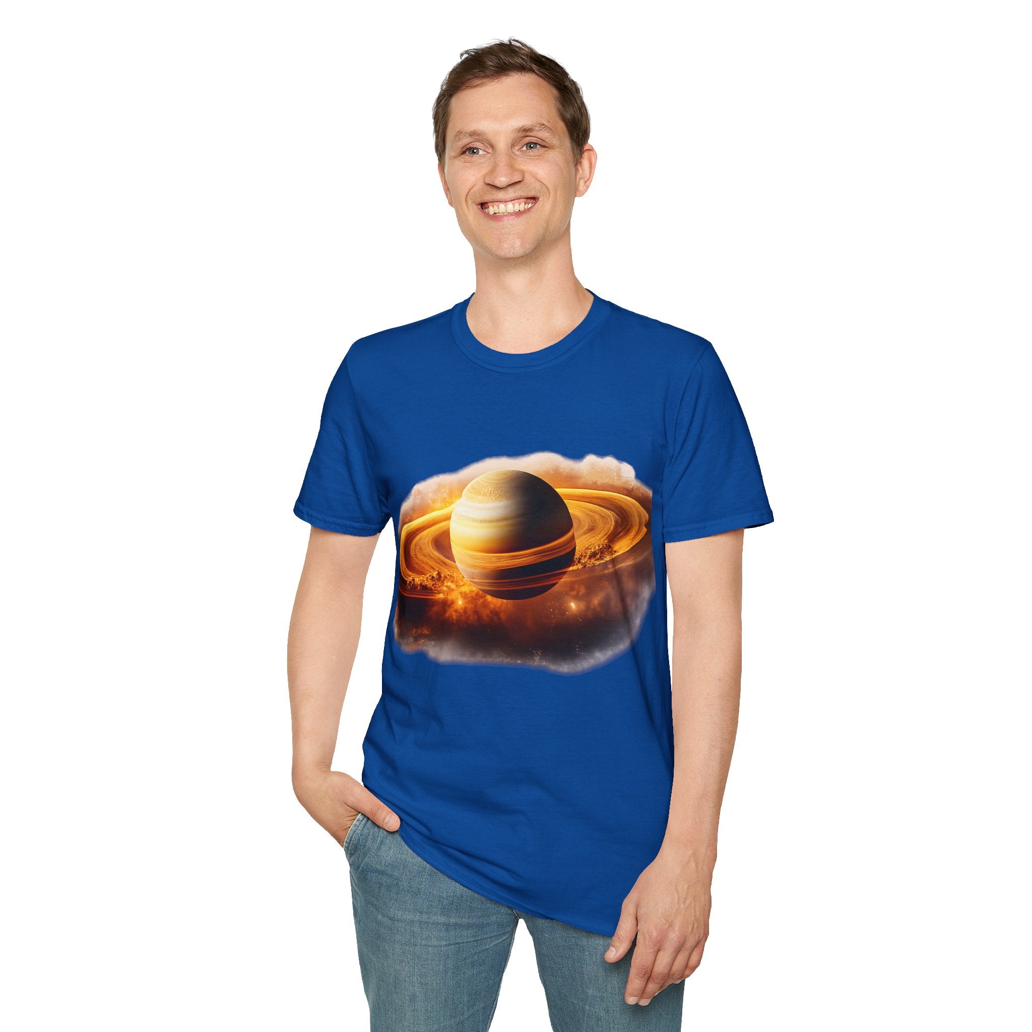 Saturn Rings Graphic T-Shirt — Cosmic Planet Art Tee