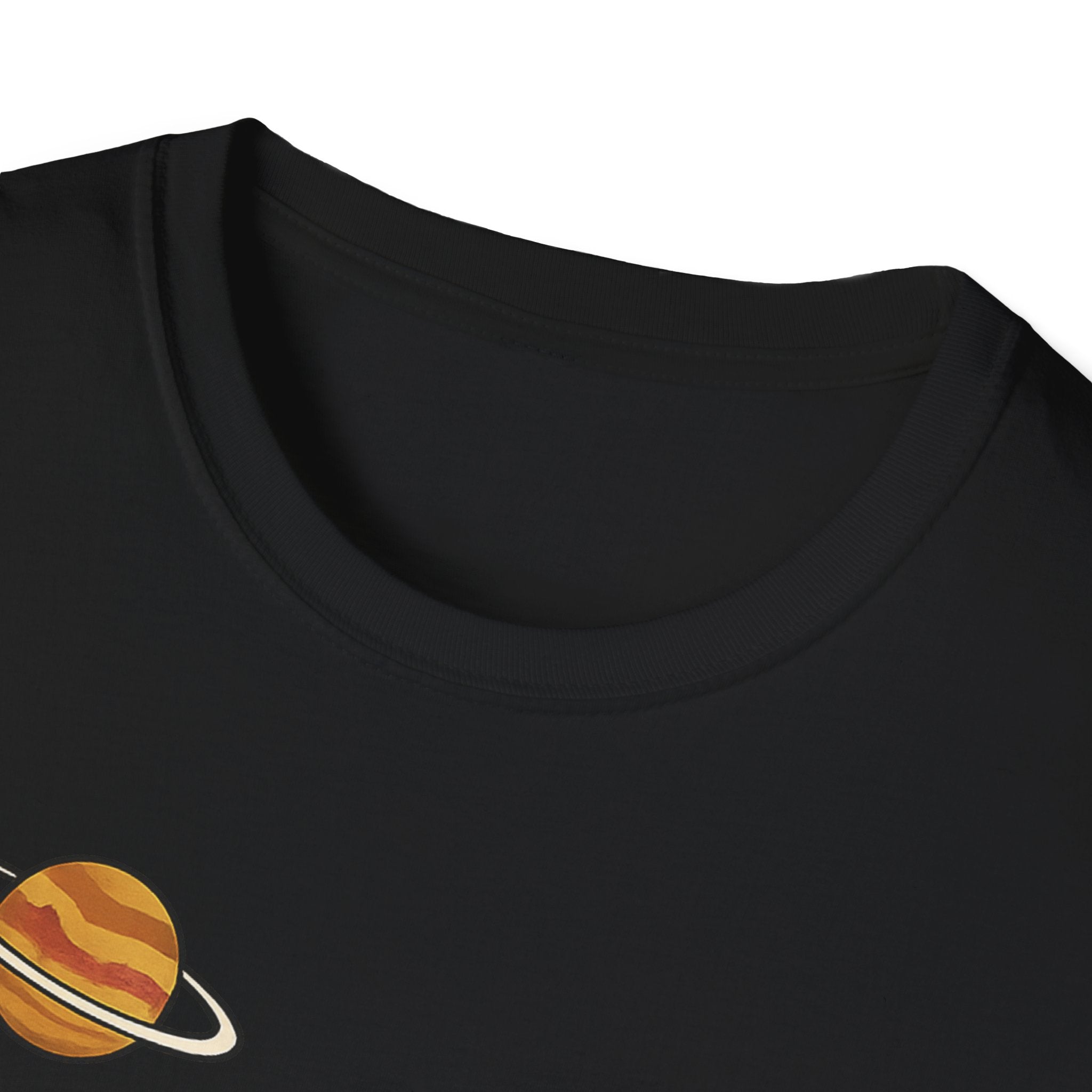 Astronaut Sitting on Planet T-Shirt — Cute Space Explorer Tee