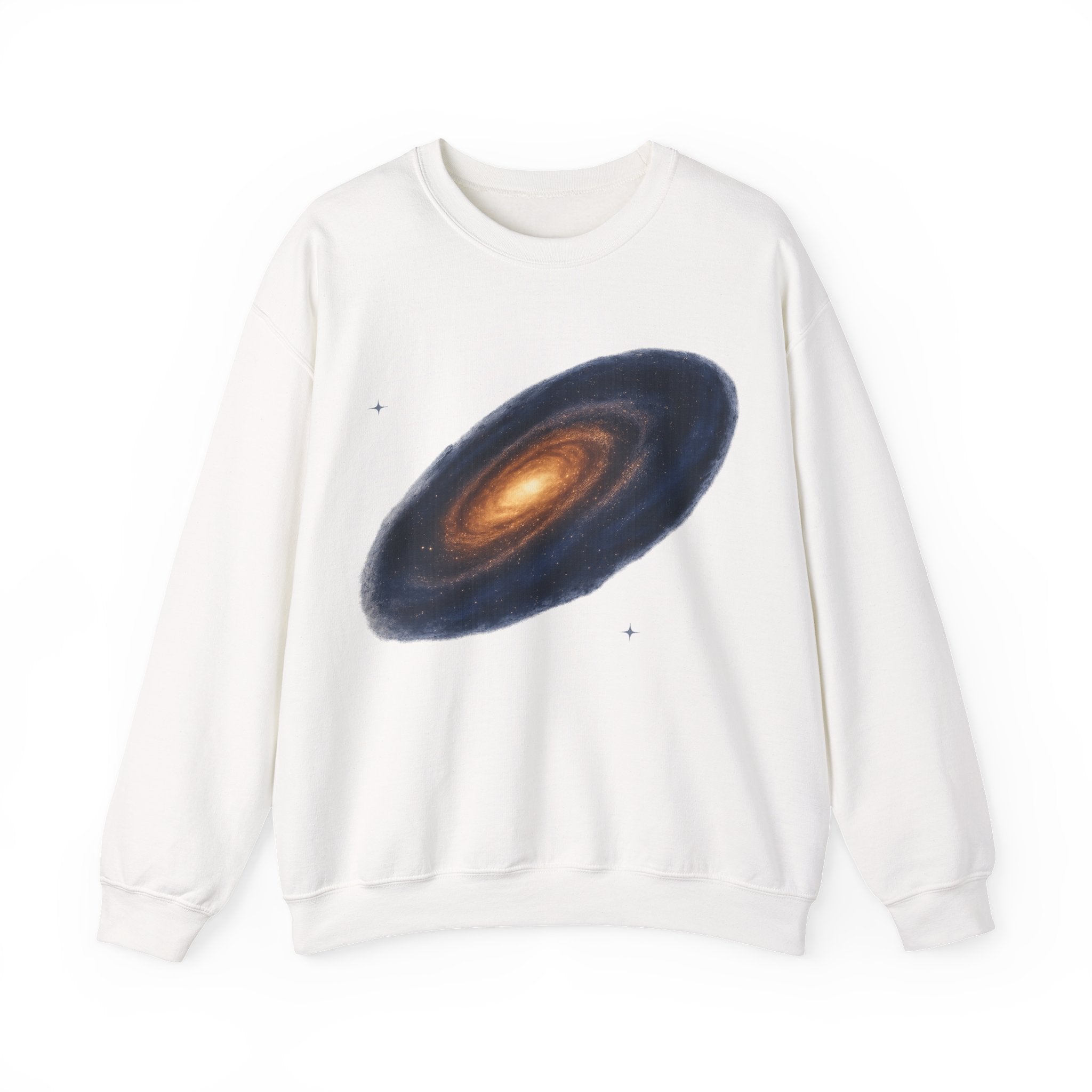 Galaxy Spiral Crewneck Sweatshirt — Cosmic Space Art Pullover