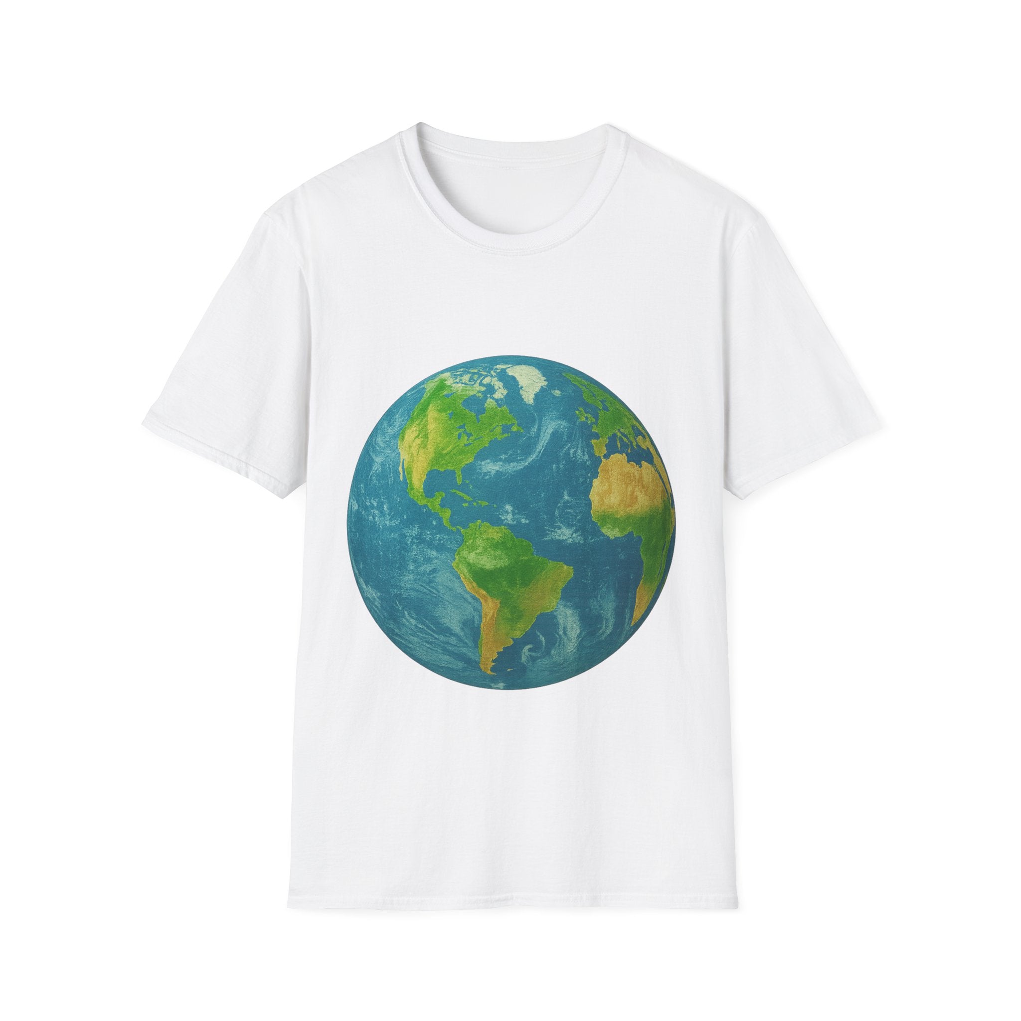 3D Earth Print Unisex T-Shirt (Men & Women)