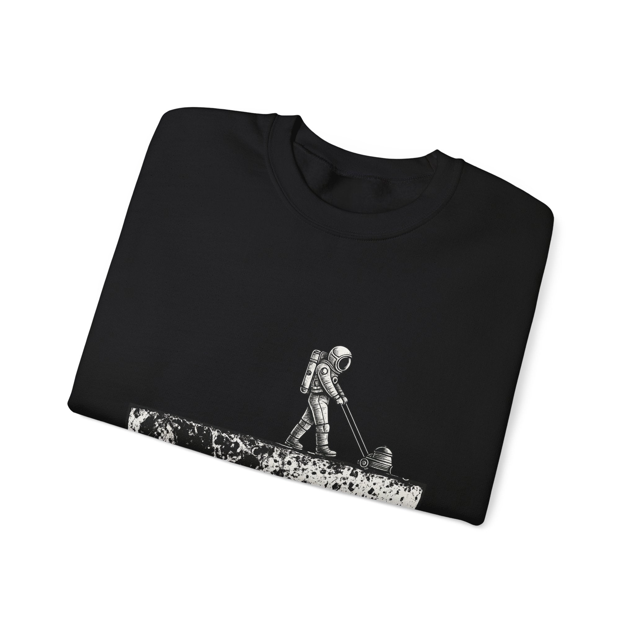 Sweatshirt — Astronaut Mowing the Moon Graphic
