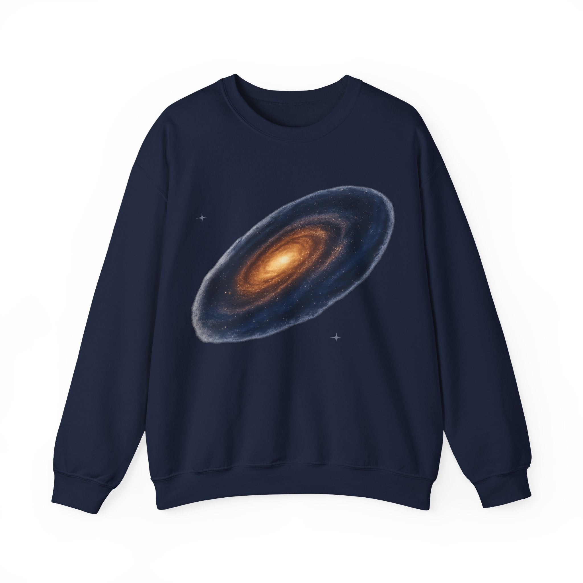 Galaxy Spiral Crewneck Sweatshirt — Cosmic Space Art Pullover