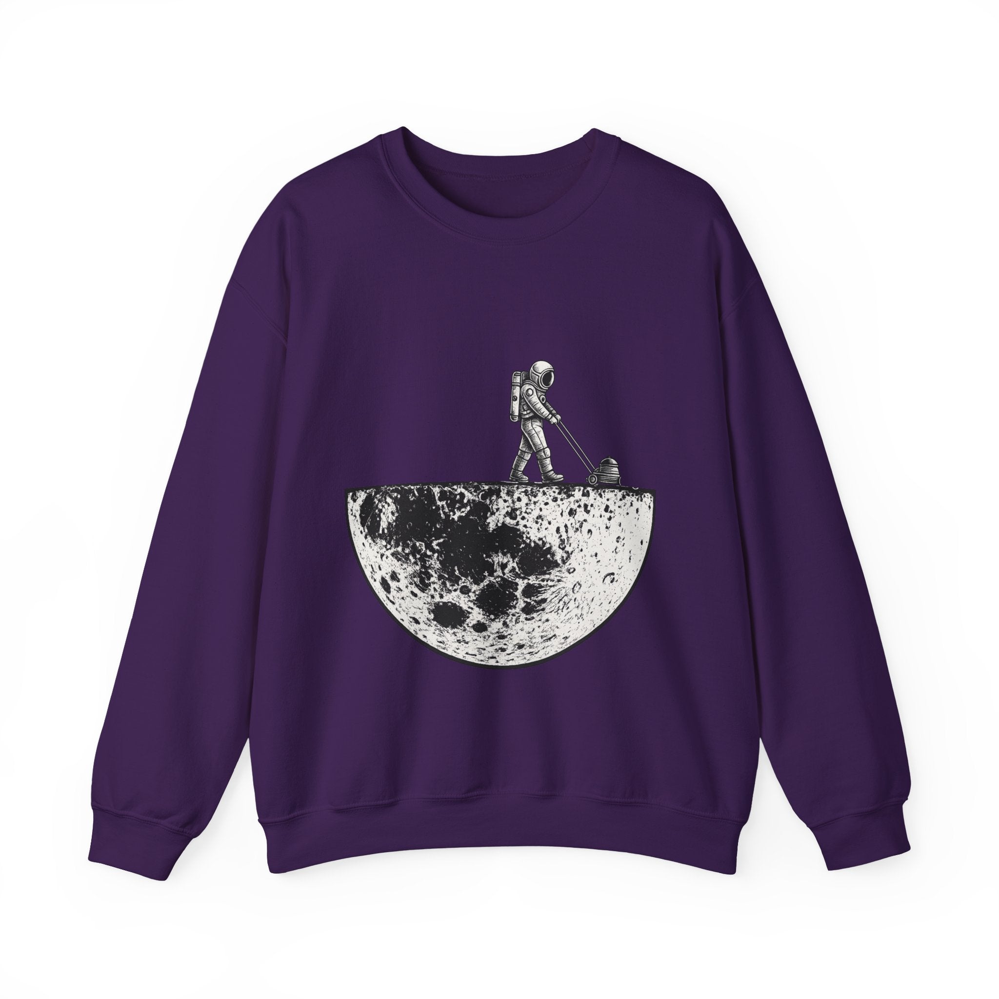 Sweatshirt — Astronaut Mowing the Moon Graphic