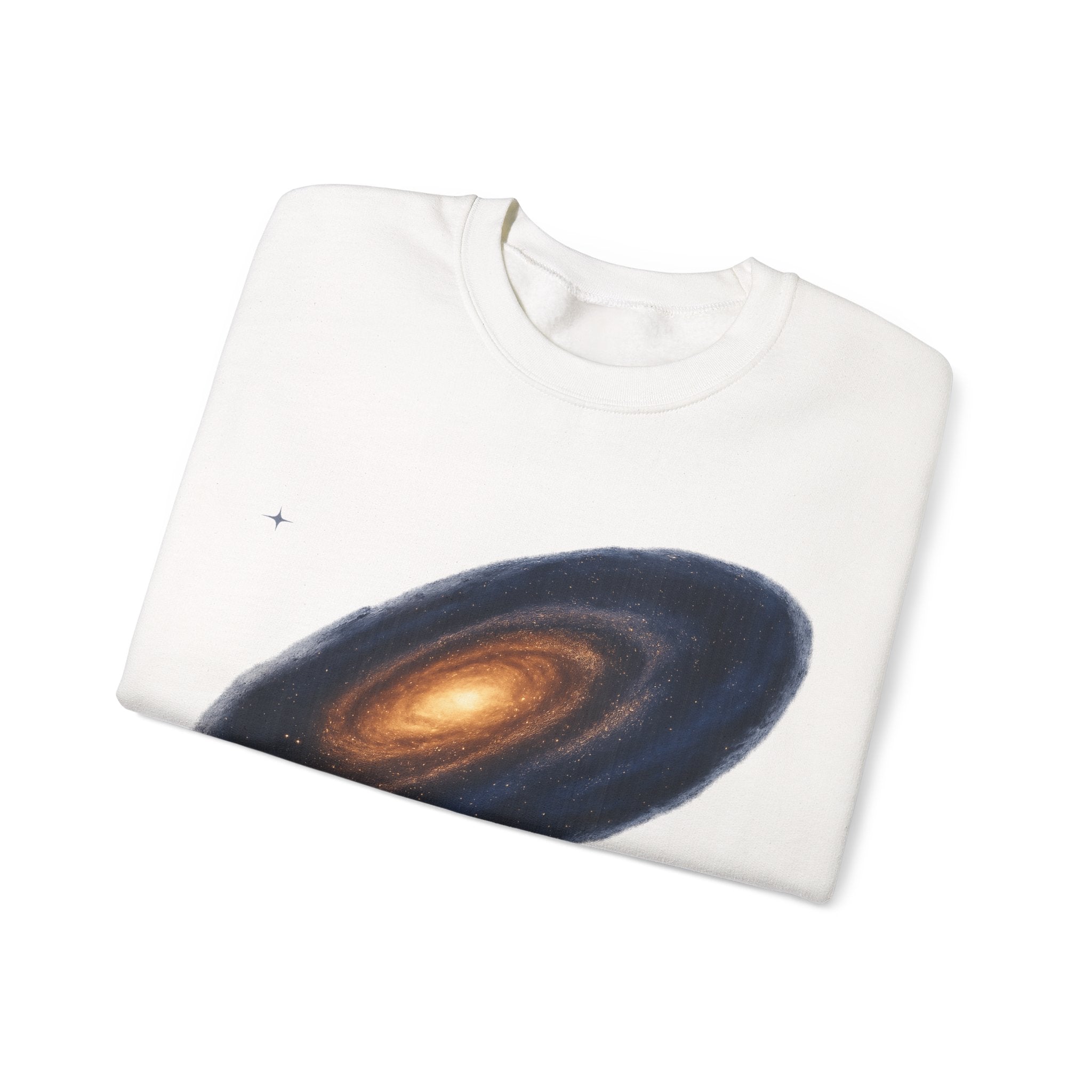 Galaxy Spiral Crewneck Sweatshirt — Cosmic Space Art Pullover
