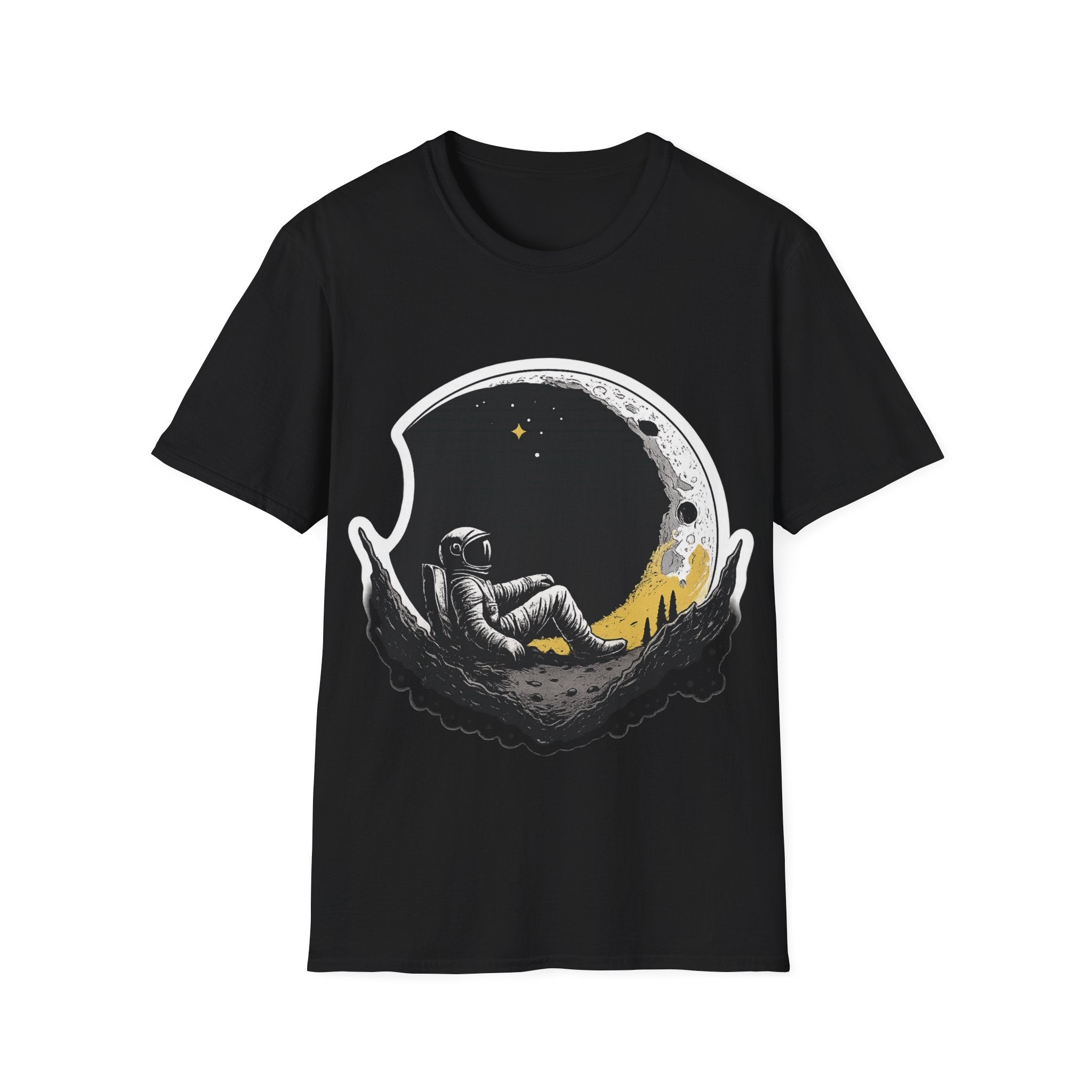 Astronaut on the Moon T-Shirt — Space Moon Graphic Tee