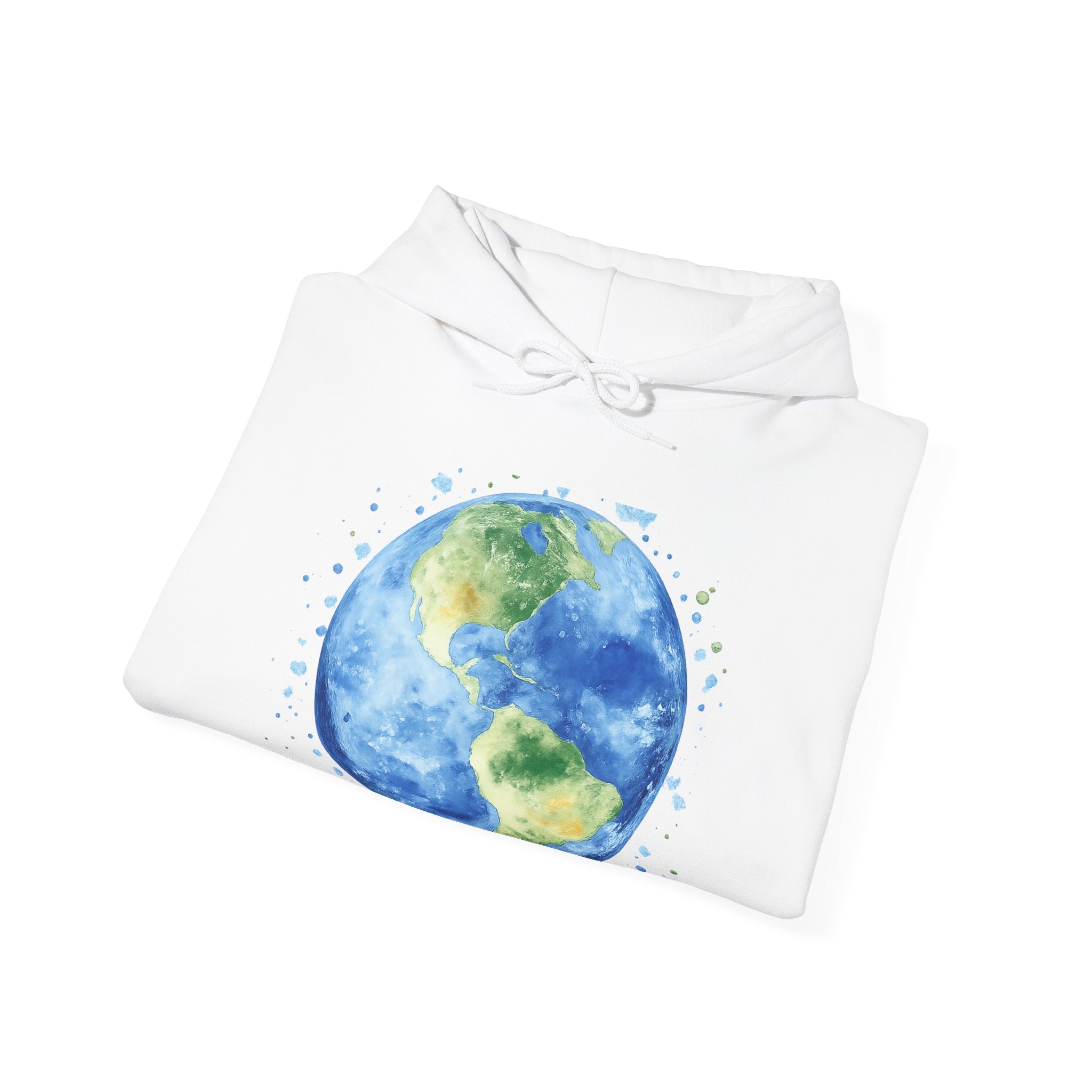 Earth Watercolor Unisex Hoodie (Men & Women)