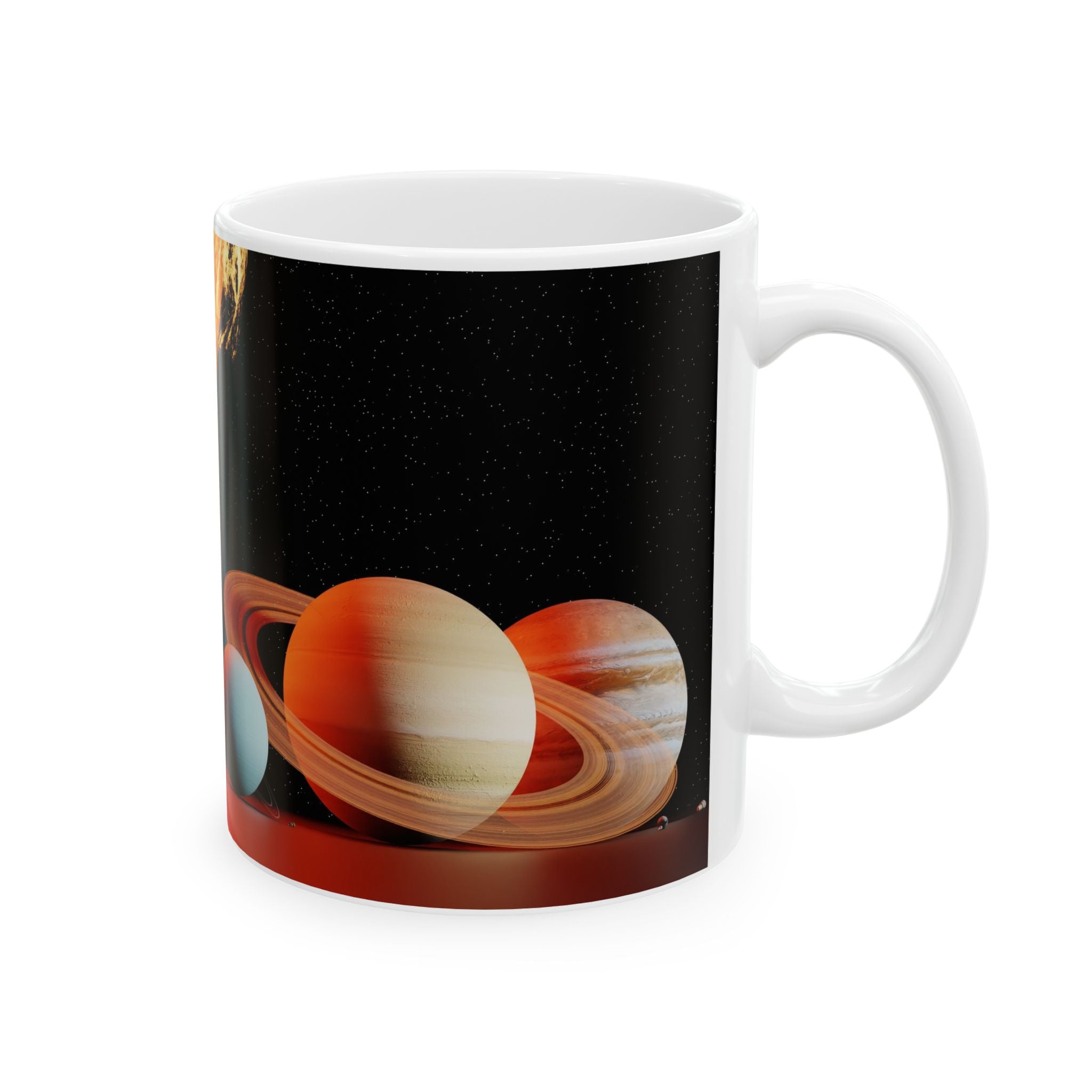 Solar System Mug — Colorful Planet Coffee Cup (11oz, 15oz)