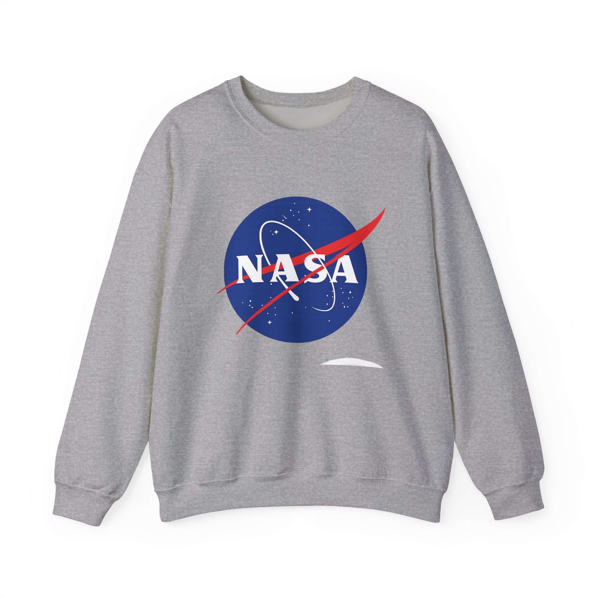 NASA Logo Crewneck Sweatshirt — Retro Space Graphic Pullover