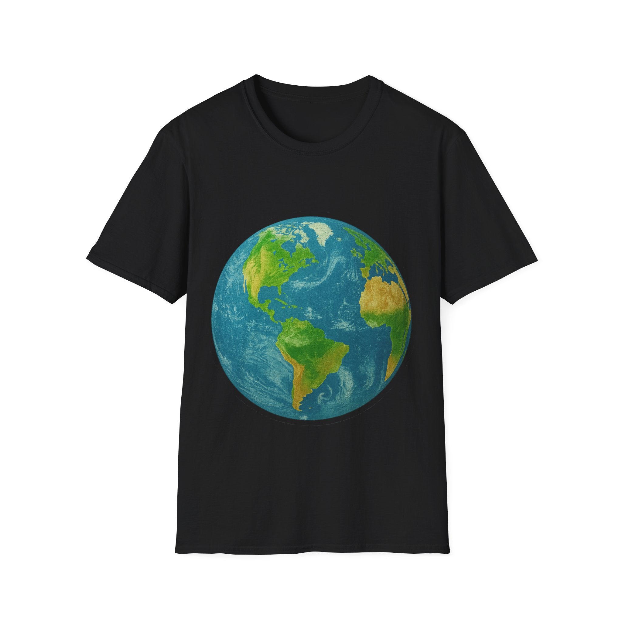 3D Earth Print Unisex T-Shirt (Men & Women)