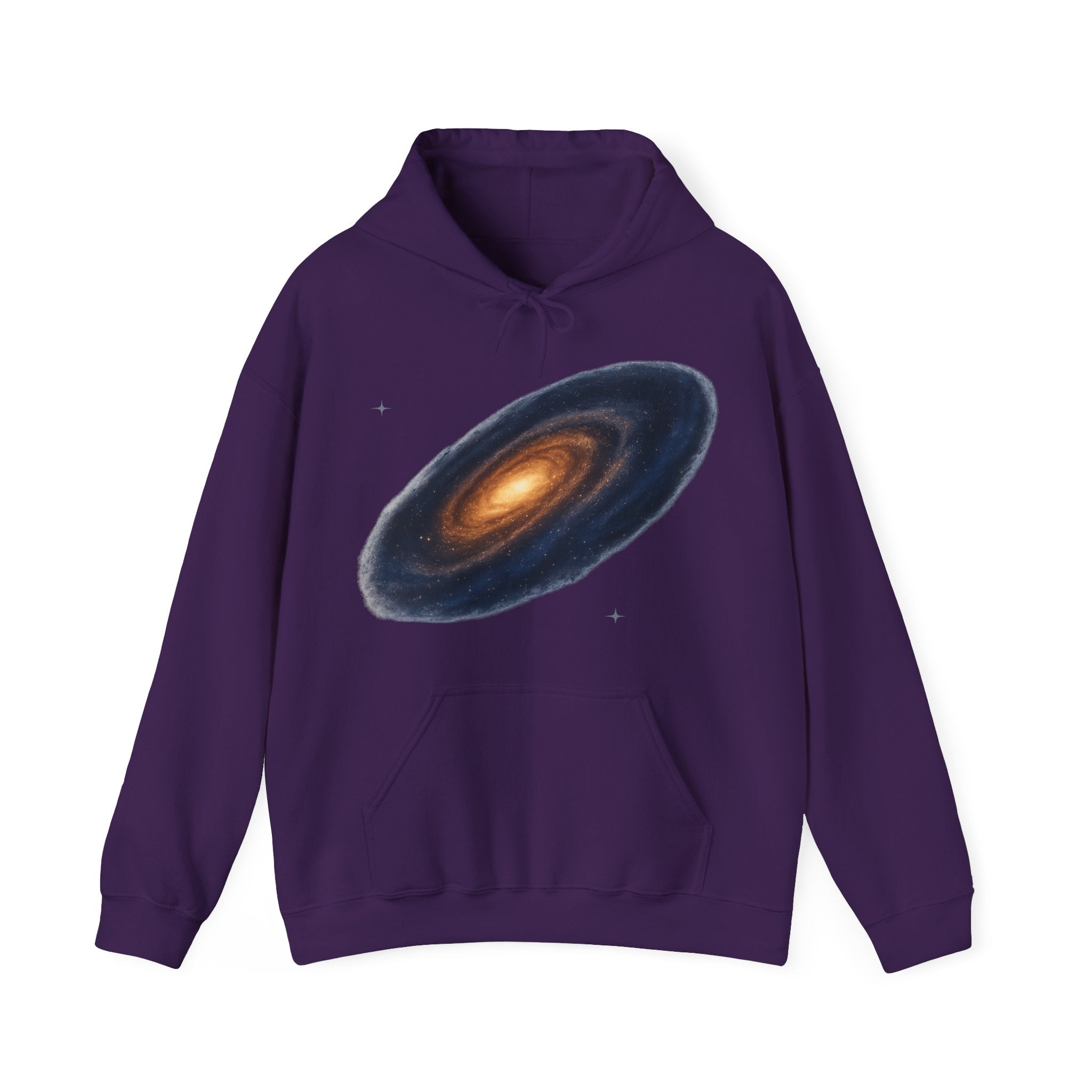Galaxy Spiral Hoodie — Vintage Cosmic Milky Way Design