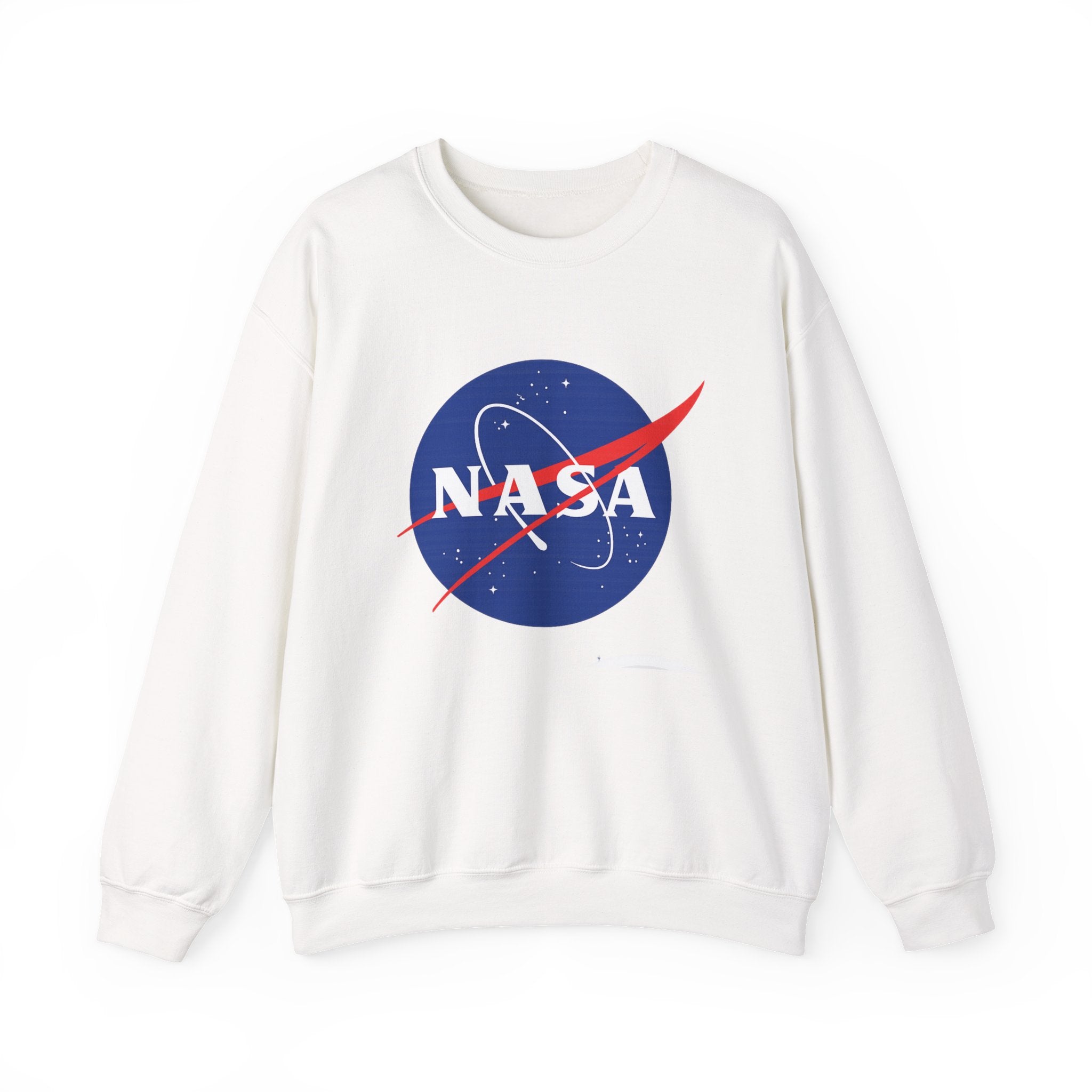 NASA Logo Crewneck Sweatshirt — Retro Space Graphic Pullover