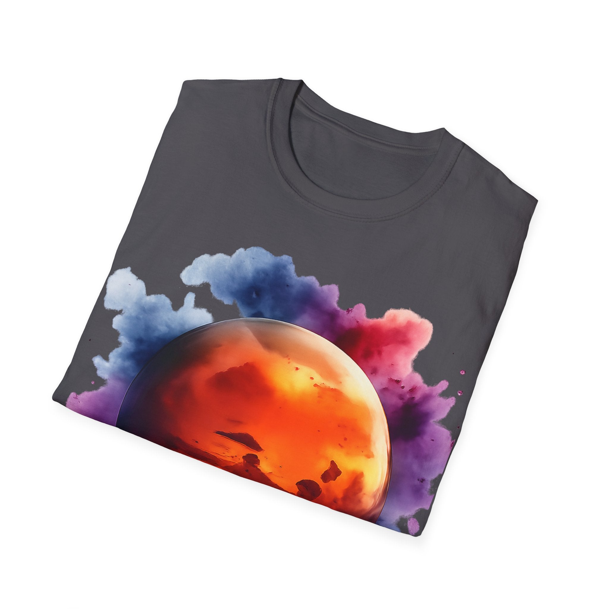 Mars Planet Parten T-Shirt — Colorful Mars Graphic Tee