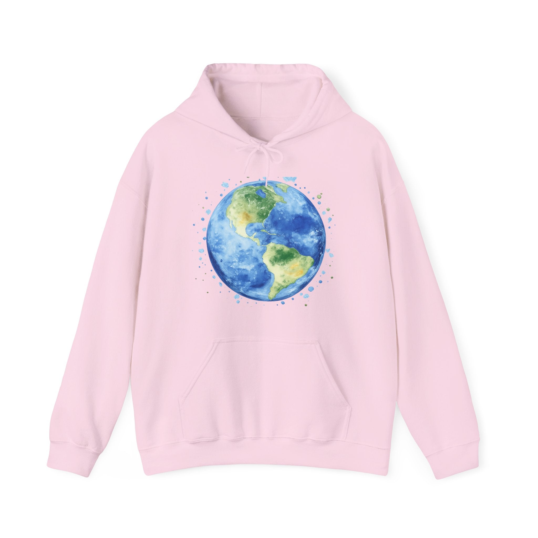 Earth Watercolor Unisex Hoodie (Men & Women)