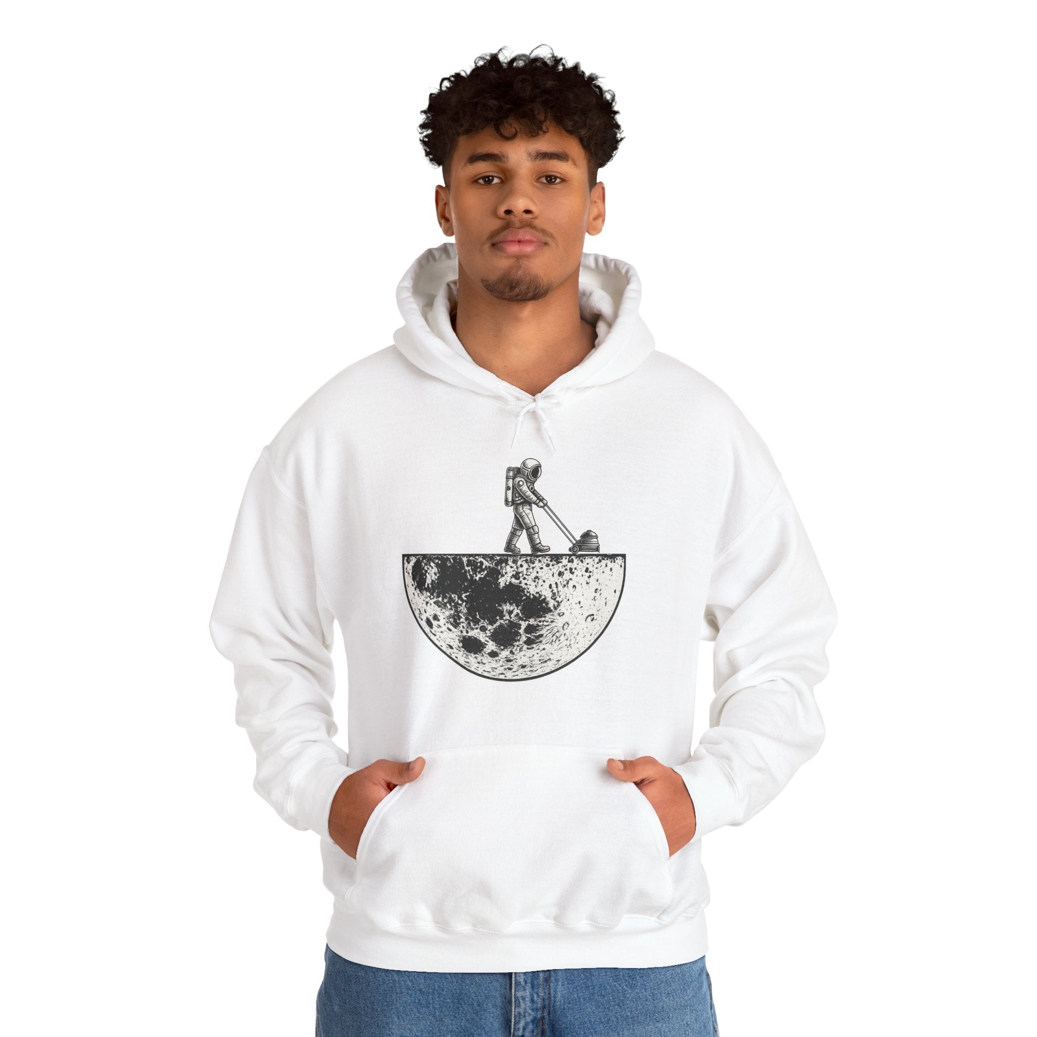 Astronaut Hoodie — Minimal Space Graphic Pullover
