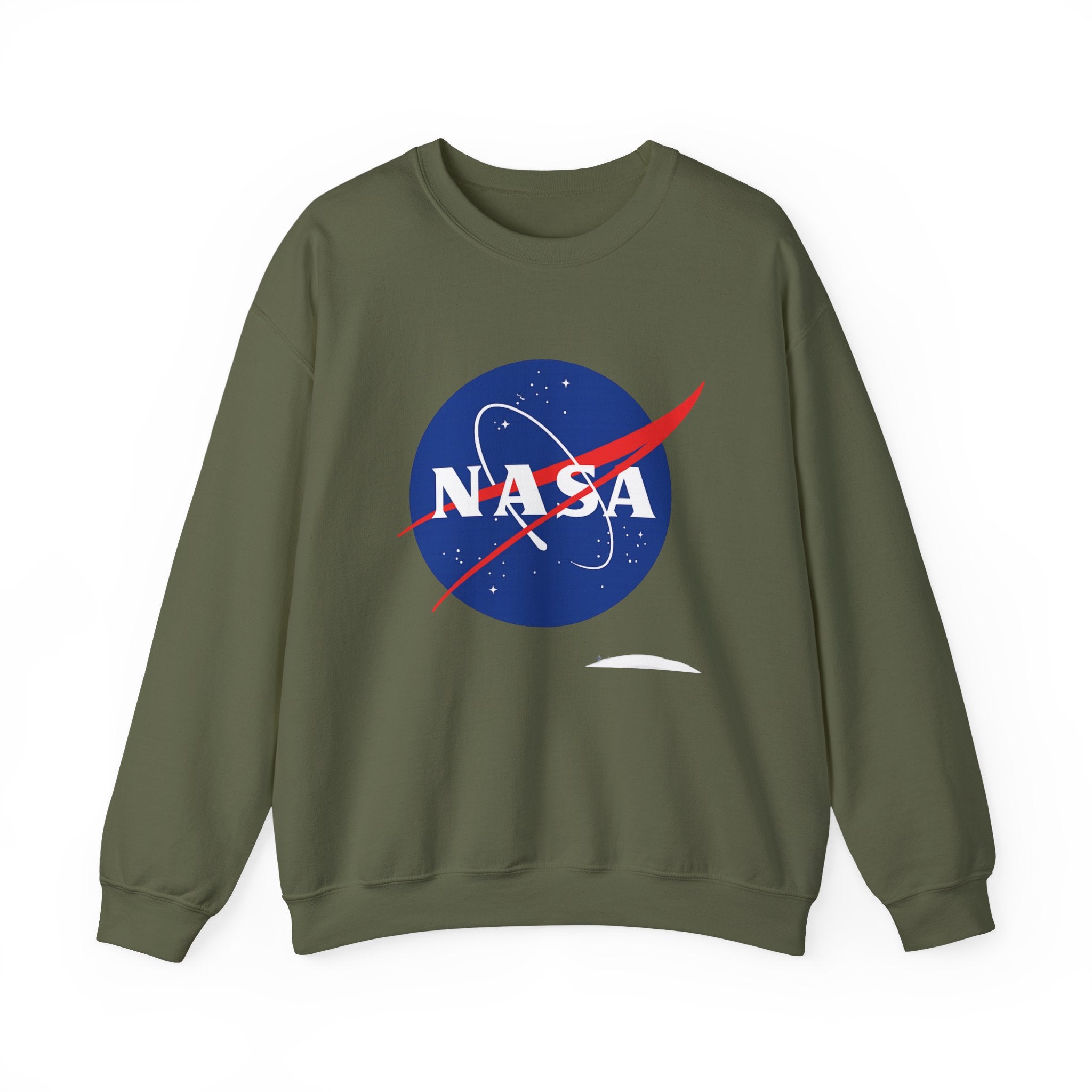NASA Logo Crewneck Sweatshirt — Retro Space Graphic Pullover