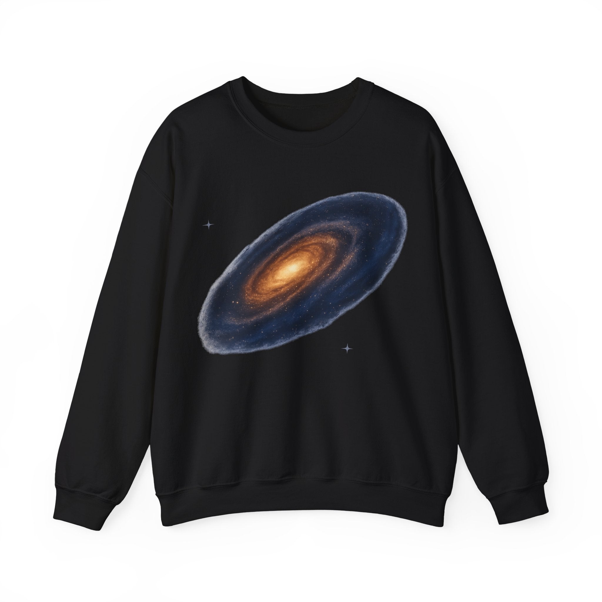 Galaxy Spiral Crewneck Sweatshirt — Cosmic Space Art Pullover