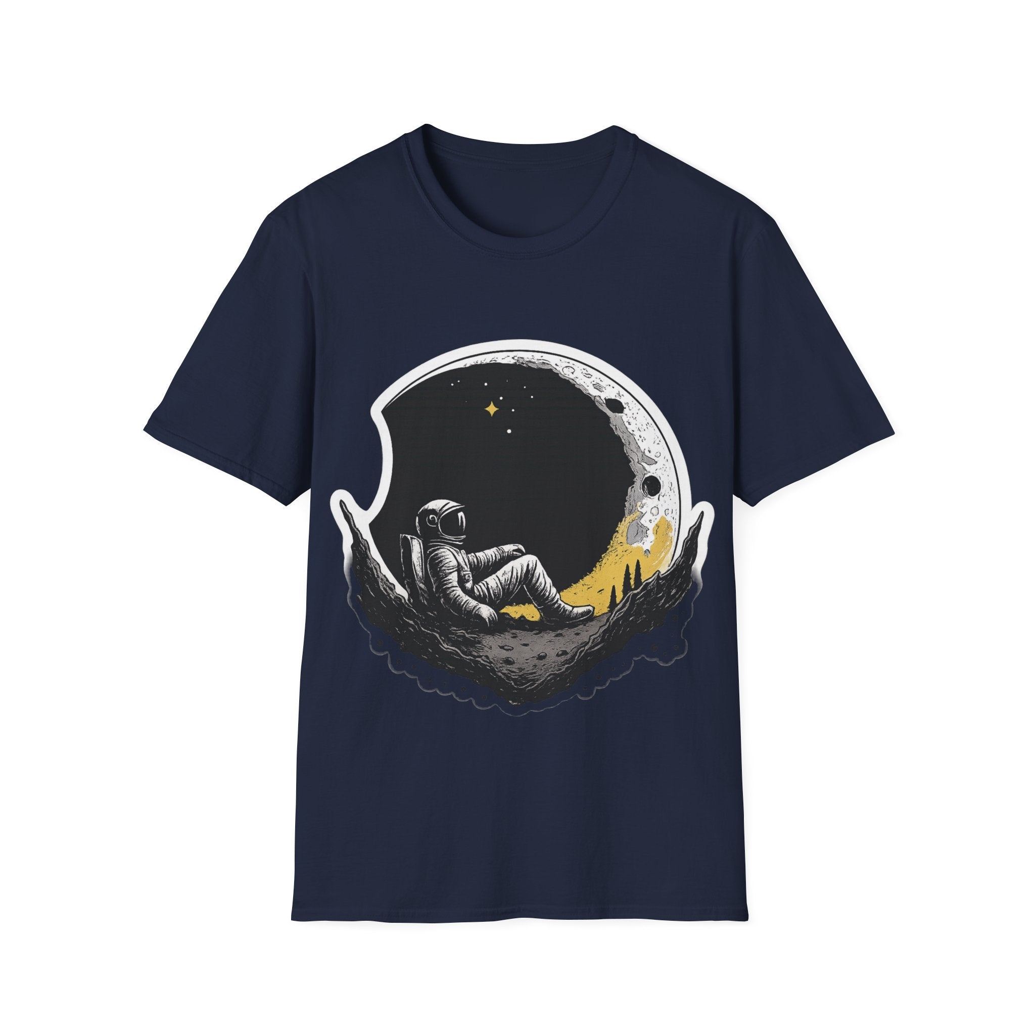Astronaut on the Moon T-Shirt — Space Moon Graphic Tee