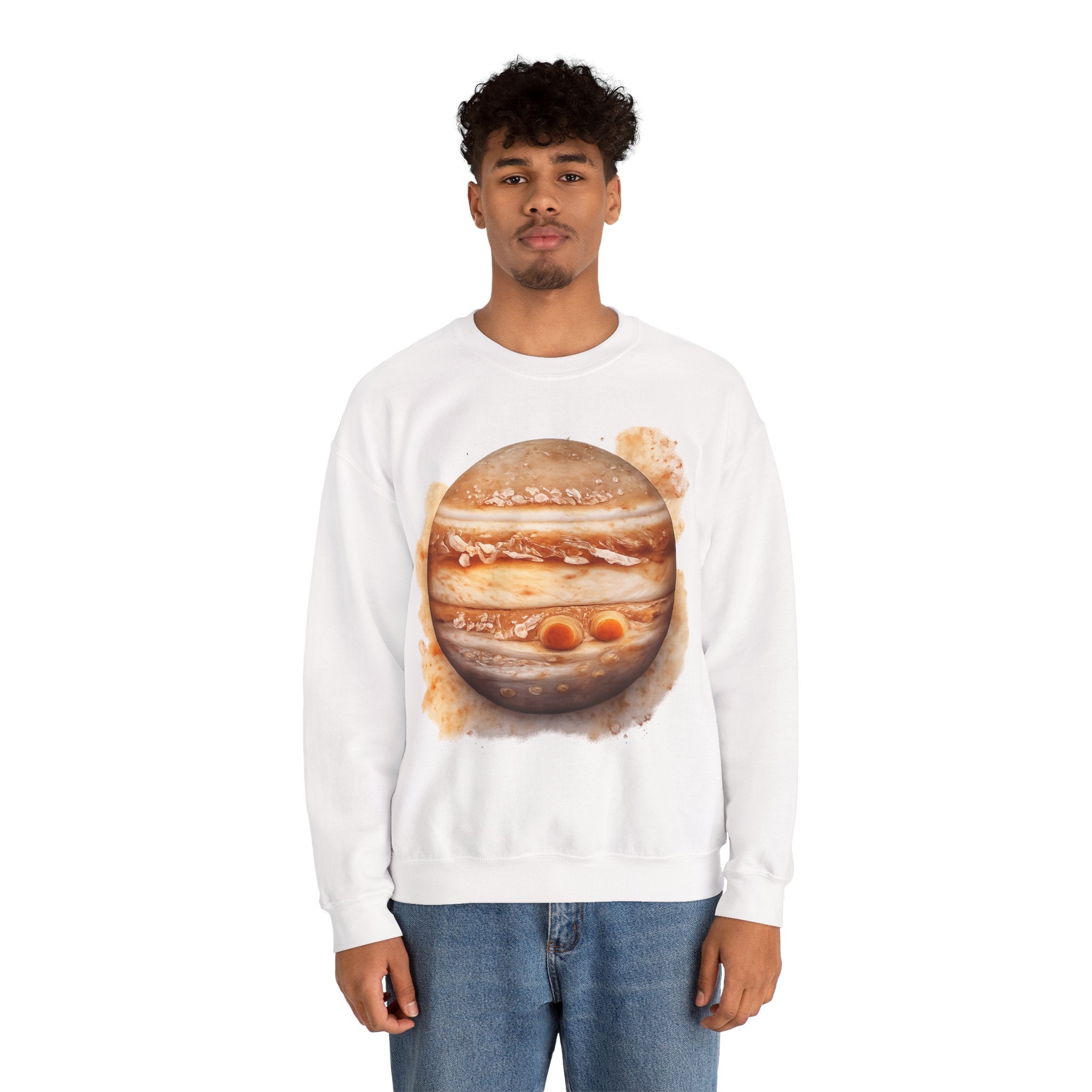 Jupiter Planet Sweatshirt — Watercolor Space Crewneck