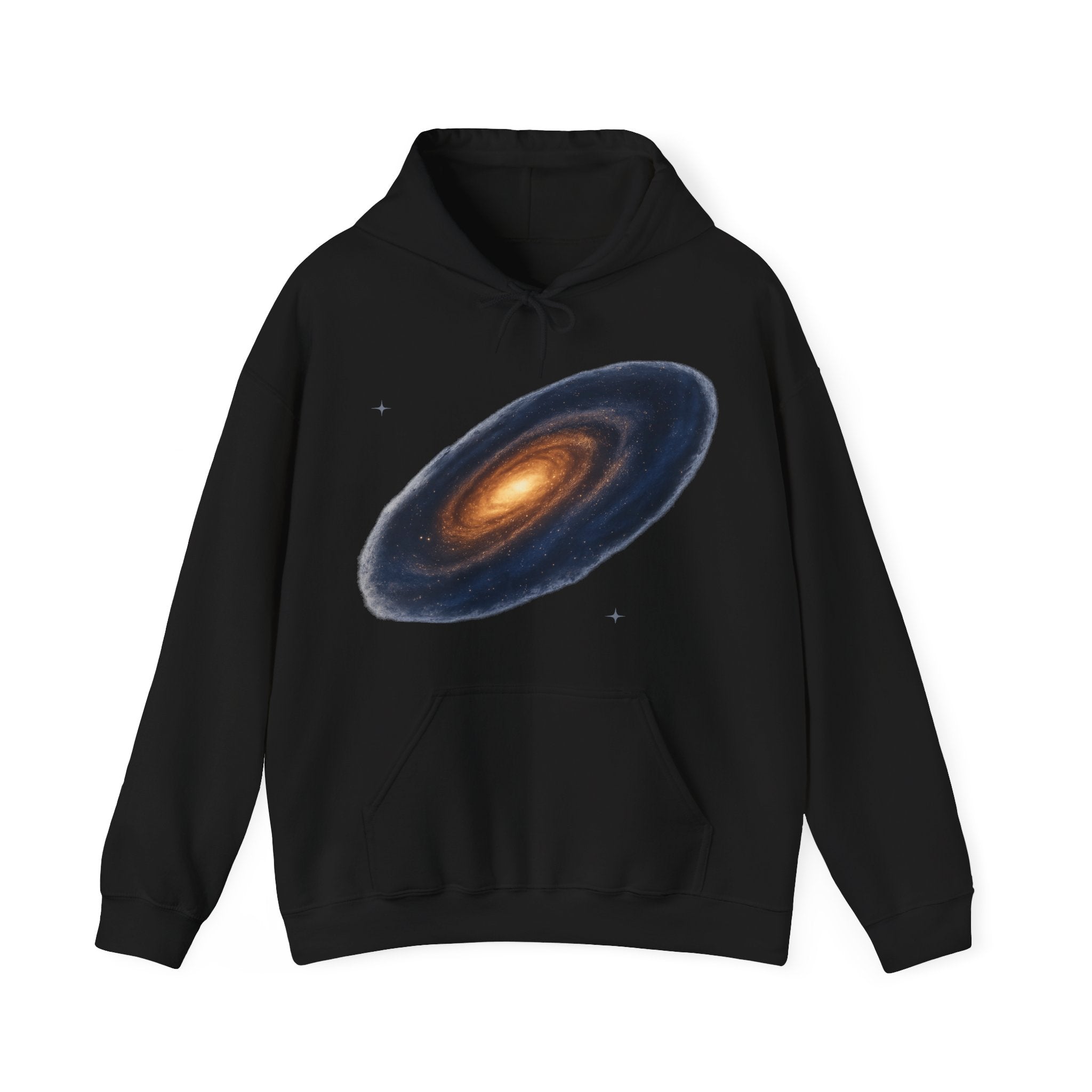 Galaxy Spiral Hoodie — Vintage Cosmic Milky Way Design