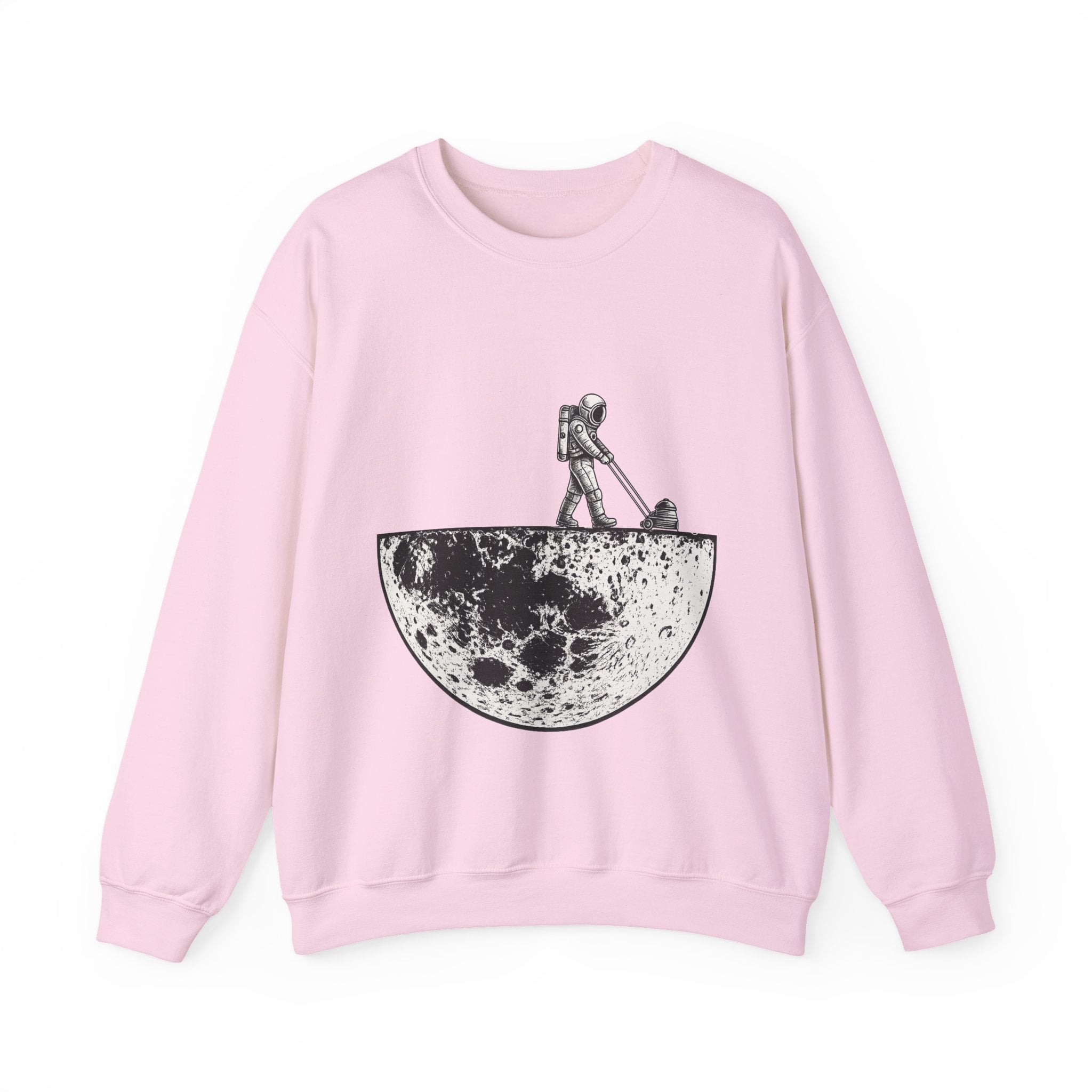 Sweatshirt — Astronaut Mowing the Moon Graphic