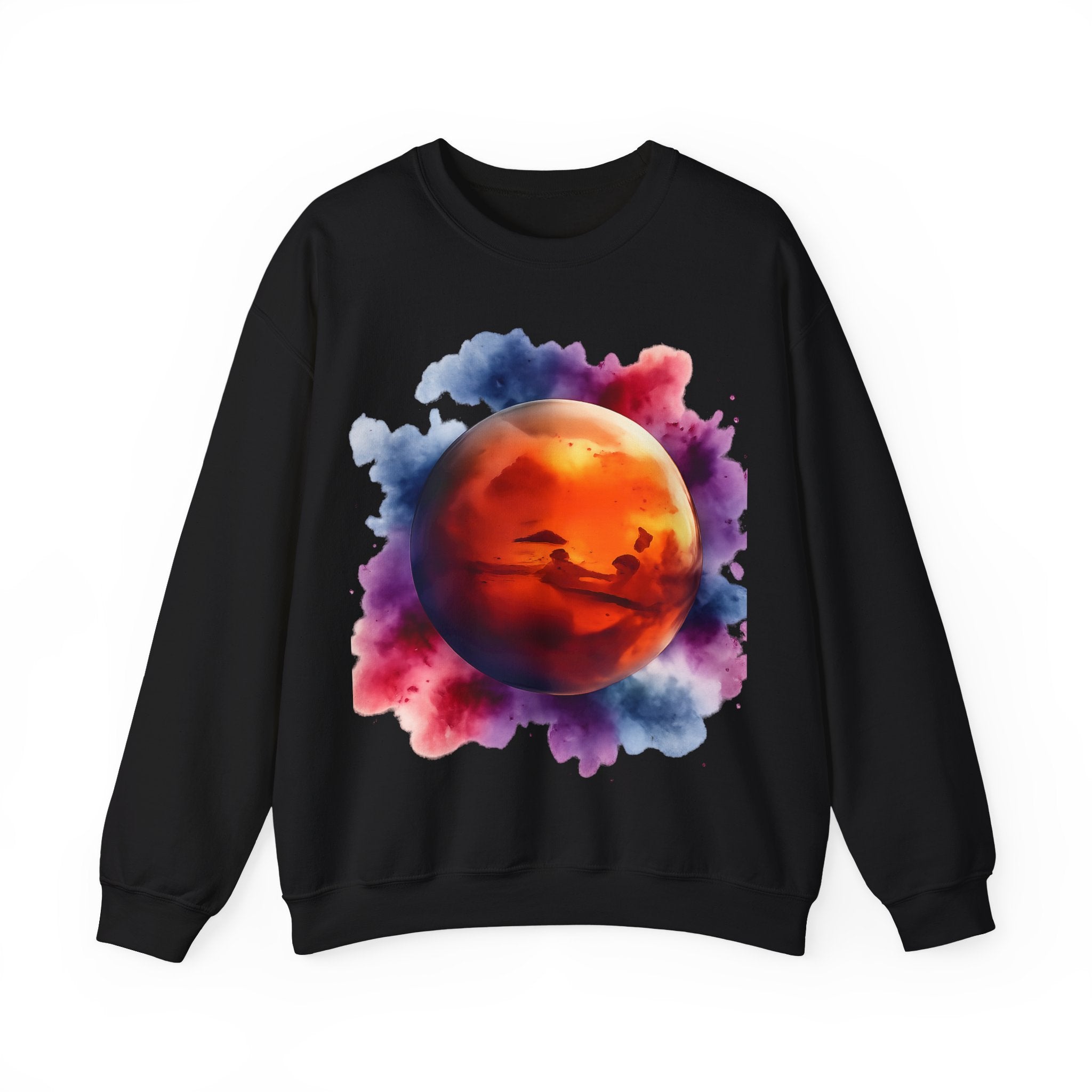 Mars Planet Parten Sweatshirt - Colorful Mars Graphic Tee