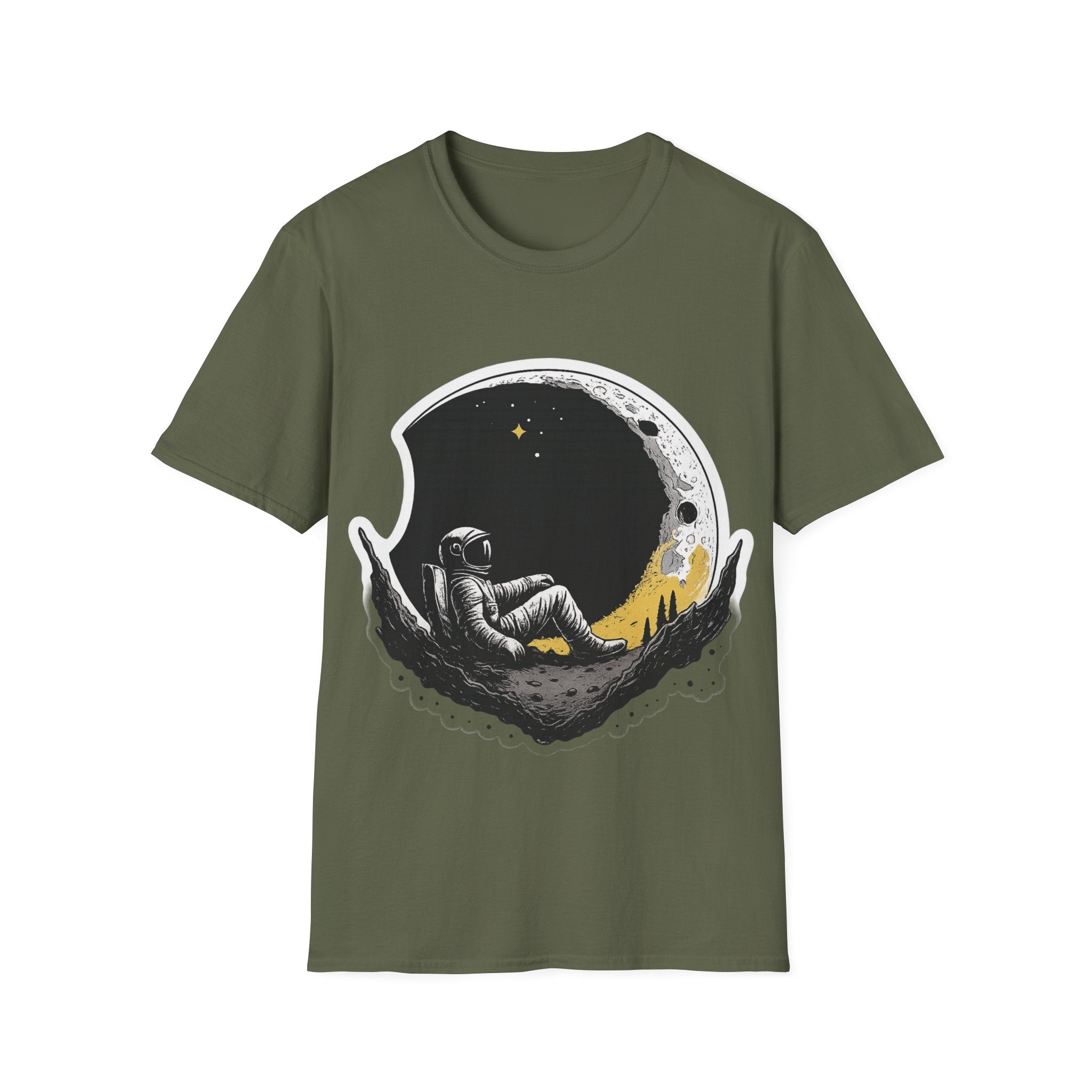 Astronaut on the Moon T-Shirt — Space Moon Graphic Tee