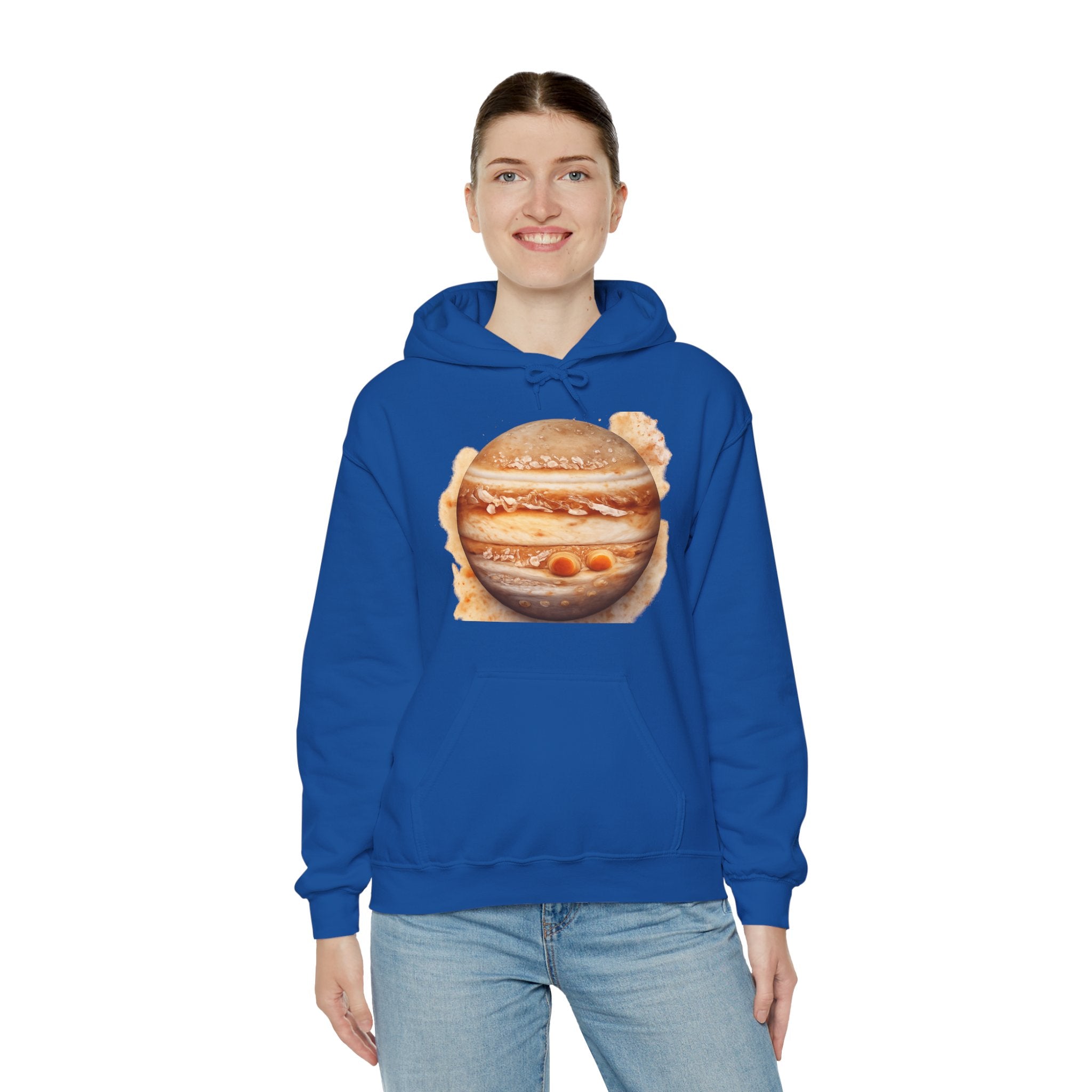 Jupiter Planet Hoodie — Watercolor Space Graphic Astronomical